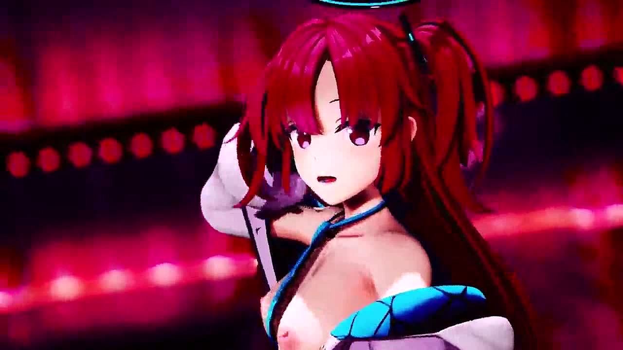 Рыжеволосая девушка в аниме танцует и демонстрирует свои прелести в этом  3D-видео - CartoonPorno.xxx